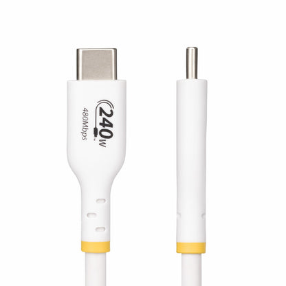 StarTech.com 13ft (4m) USB-C Charging Cable, Charge & Sync, 240W (5A) PD EPR, USB 2.0 Laptop Charger Cable, USB-IF Certified, TPE Jacket - White USB C Charging Cord