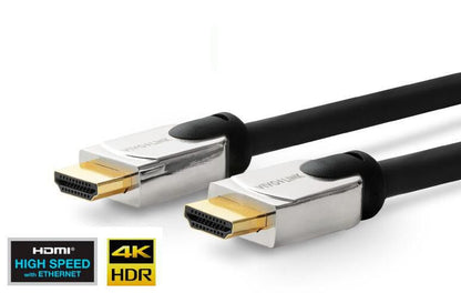 Vivolink Pro HDMI Cable Metal Head 15m Ultra Flexible HDMI 2.0 4K