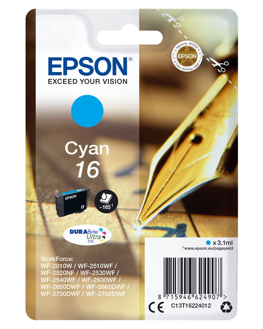 Epson Pen and crossword Singlepack Cyan 16 DURABrite Ultra Ink