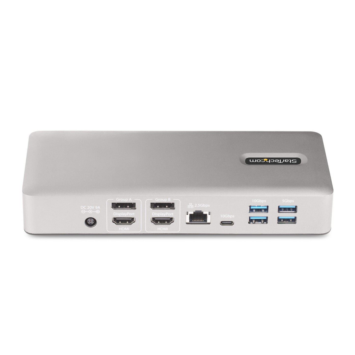 StarTech.com Universal USB4 & Thunderbolt 4 Docking Station, Quad Display on Windows, Dual Display on MacBook, HDMI DP Dock with 100W Laptop Charging