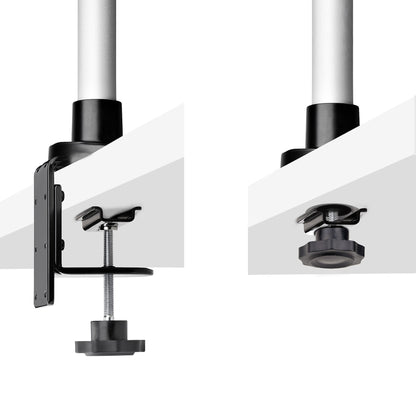 StarTech.com Monitor Desk Mount For 27in 16:9 or 30in 21:9 Ultrawide Screens, VESA 75x75/100x100, Tool-Less Arm Adjustments, C-Clamp/Grommet, Spring-Assisted Arm