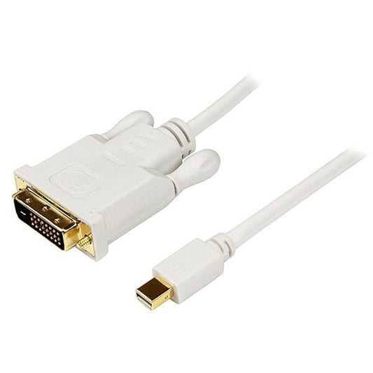 StarTech.com 3 ft Mini DisplayPort to DVI Adapter Converter Cable – Mini DP to DVI 1920x1200 - White