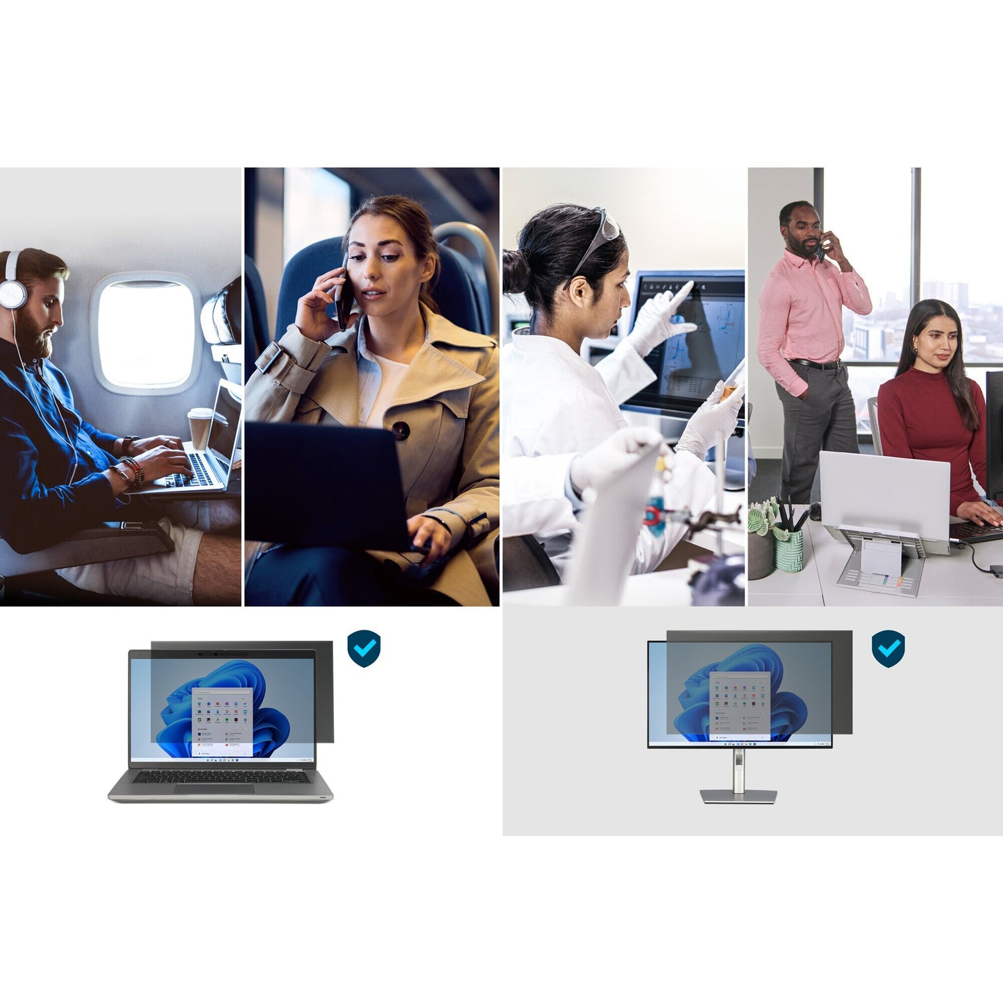 Kensington 2-way Removable Privacy Screen Filter for 19" Monitors 16:10