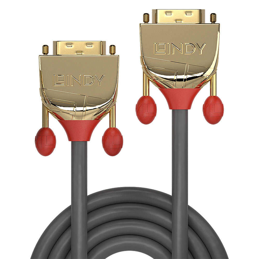 Lindy 20m DVI-D Single Link Cable, Gold Line