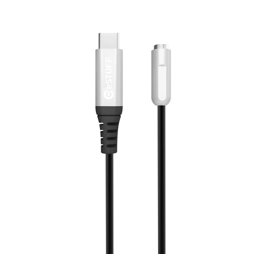 eSTUFF ES651660-BULK cable gender changer USB C 3.5mm minijack Silver