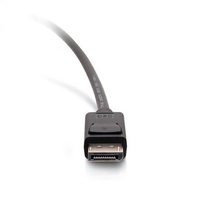 C2G 6ft (1.8m) DisplayPortTM Cable with Latches 4K 60Hz UHD M/M - Black