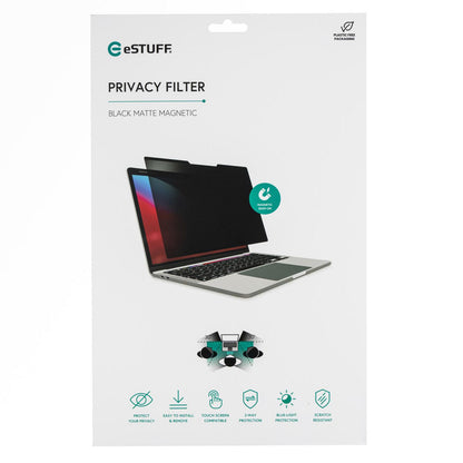 eSTUFF GLBM14309198 display privacy filter 35.6 cm (14") Laptop Frameless display privacy filter