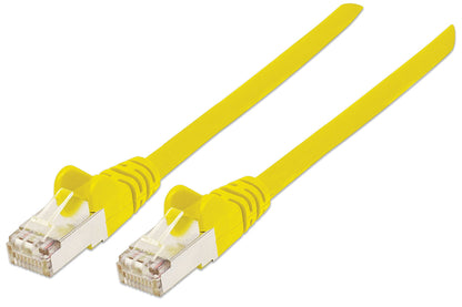 Intellinet Network Patch Cable, Cat6A, 2m, Yellow, Copper, S/FTP, LSOH / LSZH, PVC, RJ45, Gold Plated Contacts, Snagless, Booted, Lifetime Warranty