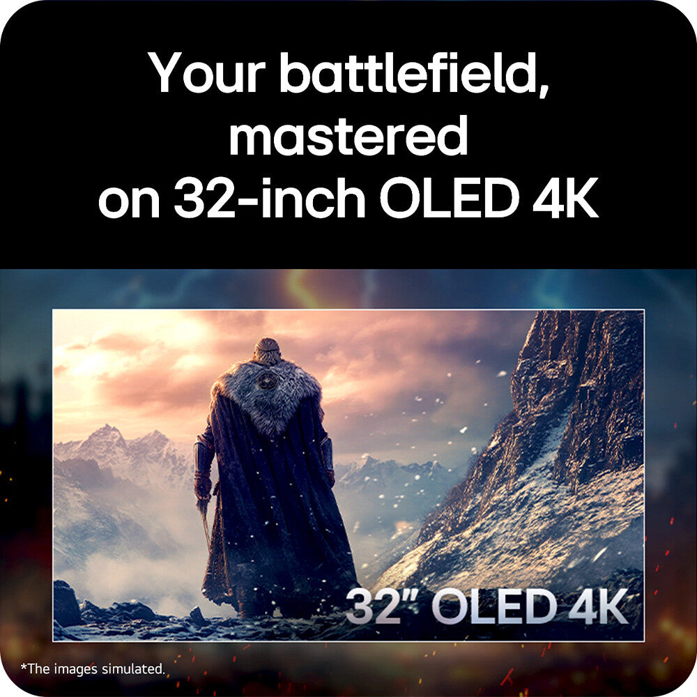 LG UltraGear OLED GX8 32GX850A-B 4K UHD Dual-Mode: 165Hz -330Hz gaming monitor