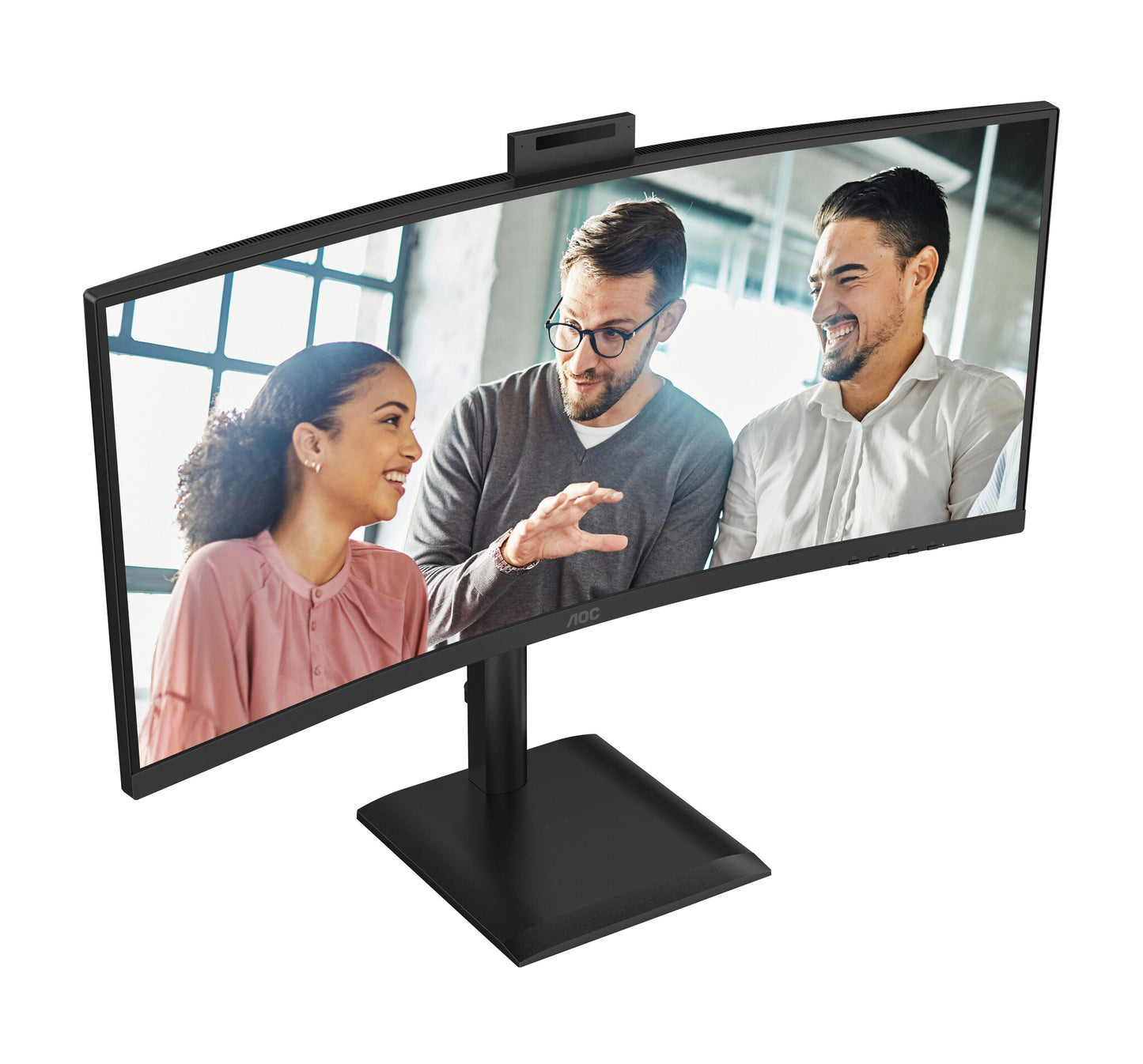 AOC E4 CU34E4CW computer monitor 86.4 cm (34") 3440 x 1440 pixels UltraWide Quad HD LED Black