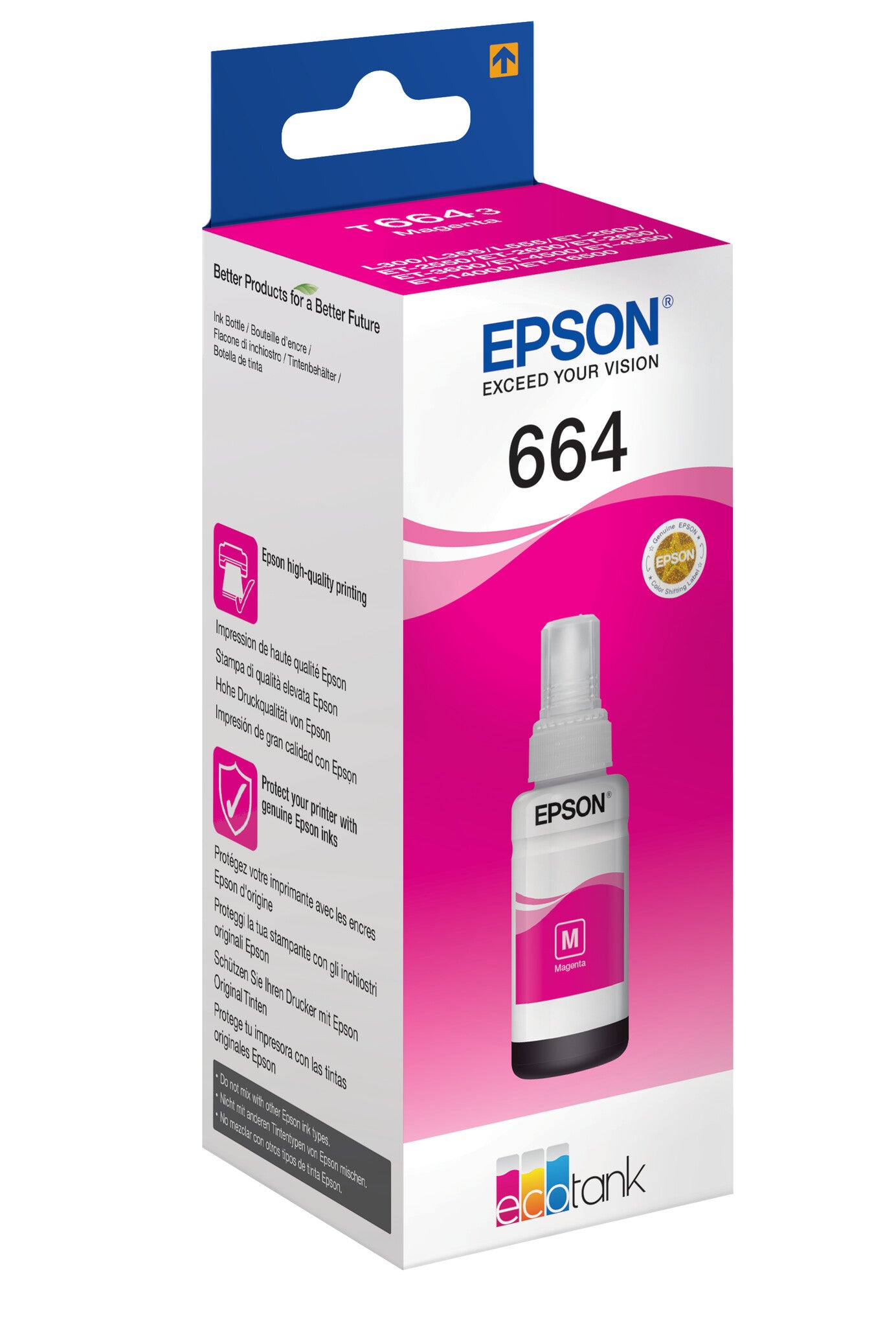 Epson 664 Ecotank Magenta ink bottle (70ml)