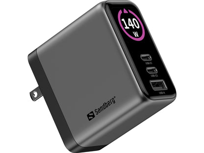 Sandberg Travel Charger PD140W Display