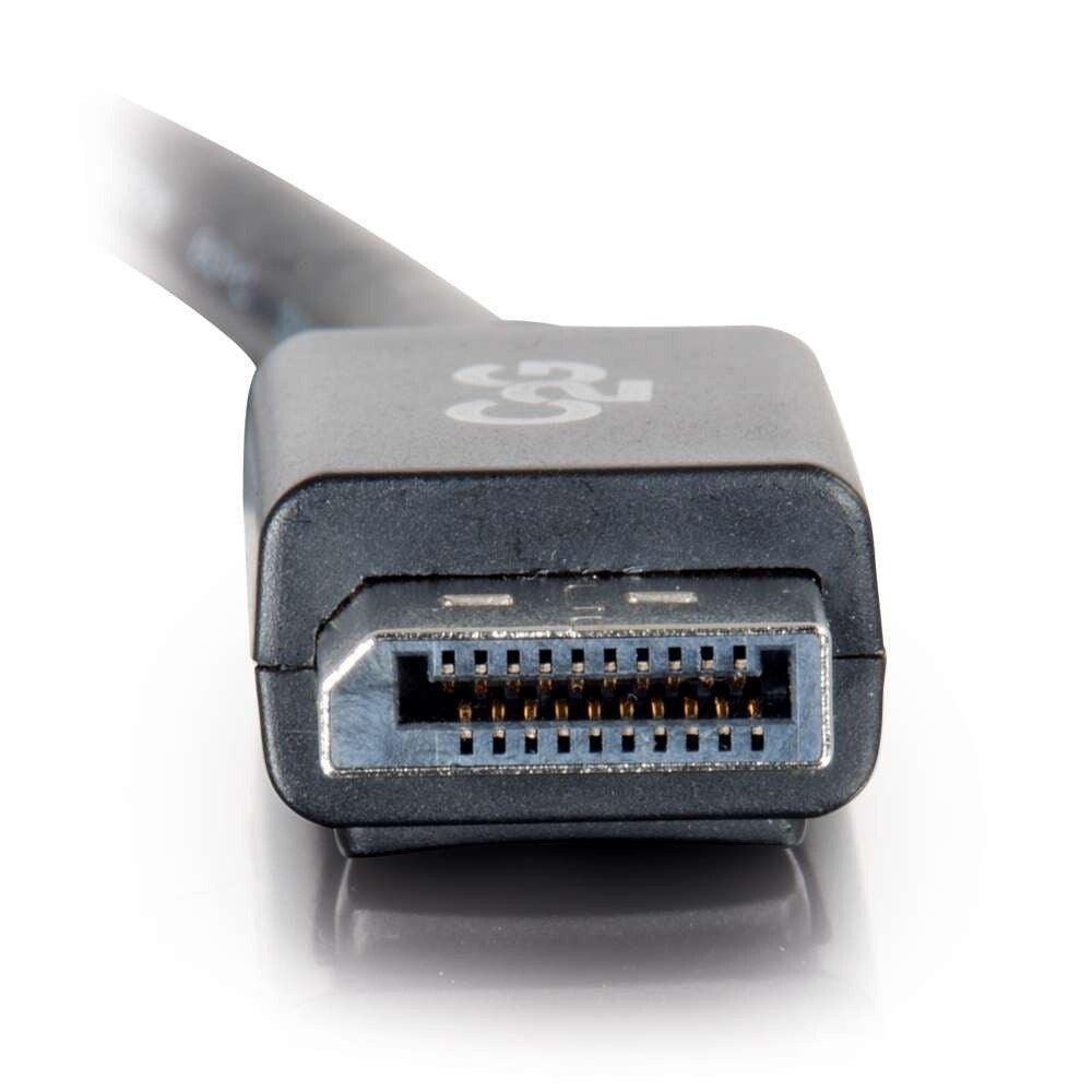 C2G 3ft (0.9m) DisplayPortTM Cable with Latches 4K 60Hz UHD M/M - Black