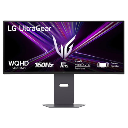 LG UltraGear™ G6 34G600A-B - 34-inch 160Hz WQHD Curved Gaming Monitor | 34-inch WQHD display / AMD FreeSync™ Premium