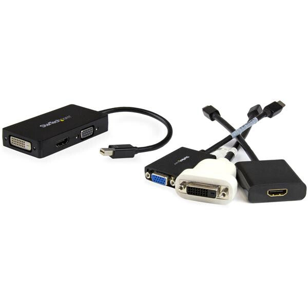 StarTech.com Travel A/V Adapter: 3-in-1 Mini DisplayPort to VGA DVI or HDMI Converter