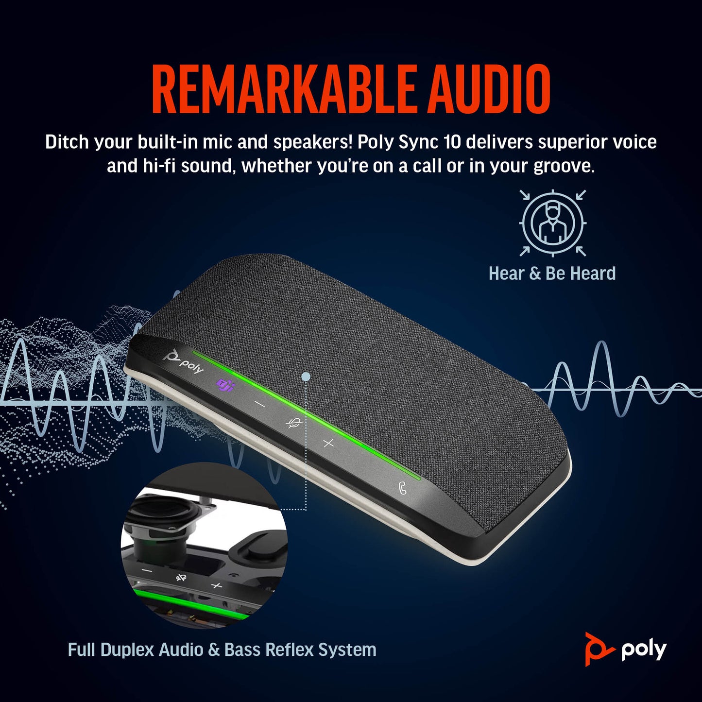 Poly Sync 10 Microsoft Teams Certified Speakerphone