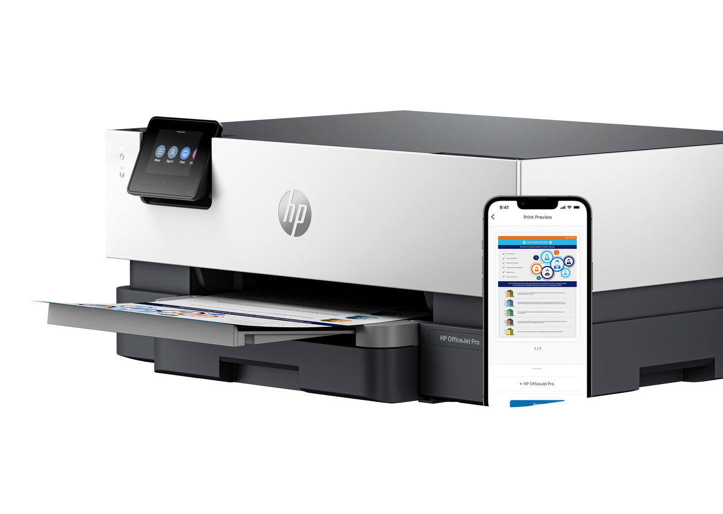 HP OfficeJet Pro 9110b Wireless Color Printer, Two-sided printing