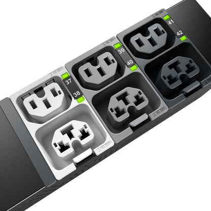 APC NetShelter Rack PDU Advanced, Switched Metered Outlet, 3Phase, 43.5kW 400V 63A or 34.6kW 415V 60A, 42 Outlets, IEC309