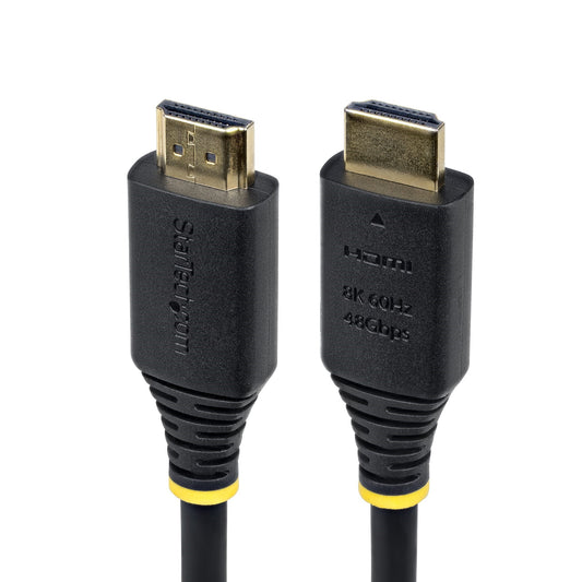 StarTech.com 3m (10ft) Certified Ultra High Speed HDMI Cable, 8K 60Hz/4K 120Hz, HDMI 2.1 Cable with HDR10+ / eARC, 48Gbps, 8K HDMI Cord for Monitor/TV/Display, Flexible TPE Jacket