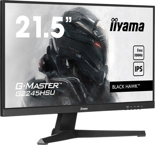 iiyama G-MASTER G2245HSU-B2 monitor, 54.6 cm (21.5-inch), 1920 x 1080 pixels, Full HD, LED, black