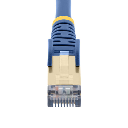 StarTech.com 0.50m CAT6a Ethernet Cable - 10 Gigabit Shielded Snagless RJ45 100W PoE Patch Cord - 10GbE STP Network Cable w/Strain Relief - Blue Fluke Tested/Wiring is UL Certified/TIA