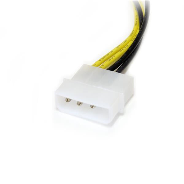 StarTech.com 6in LP4 to 8 Pin PCI Express Video Card Power Cable Adapter