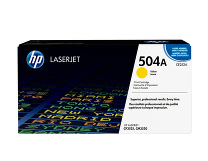 HP 504A Yellow Original LaserJet Toner Cartridge