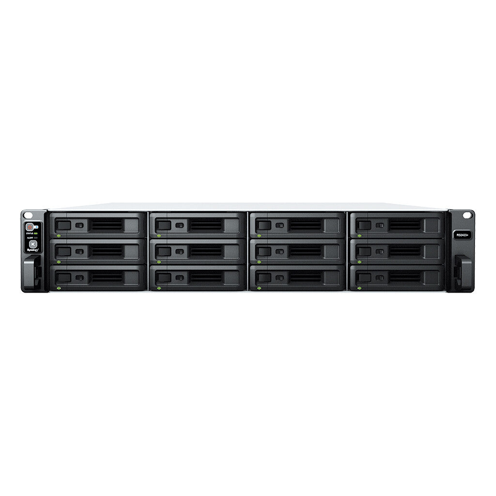 Synology RackStation RS2423+ NAS Rack (2U) Ryzen Embedded V1780B 8 GB DDR4 192 TB HDD DiskStation Manager Black