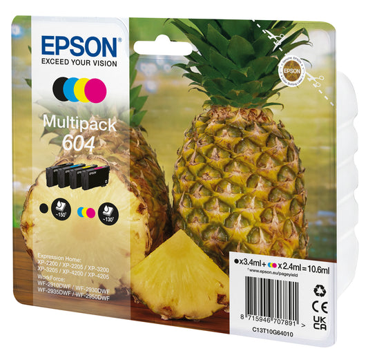 Epson 604 ink cartridge 4 pc(s) Original Standard Yield Black, Cyan, Magenta, Yellow