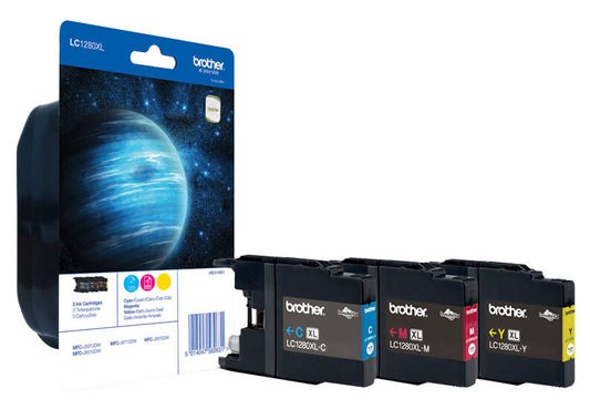 Brother High Yield Ink Cartridge Pack: Cyan / Magenta / Yellow