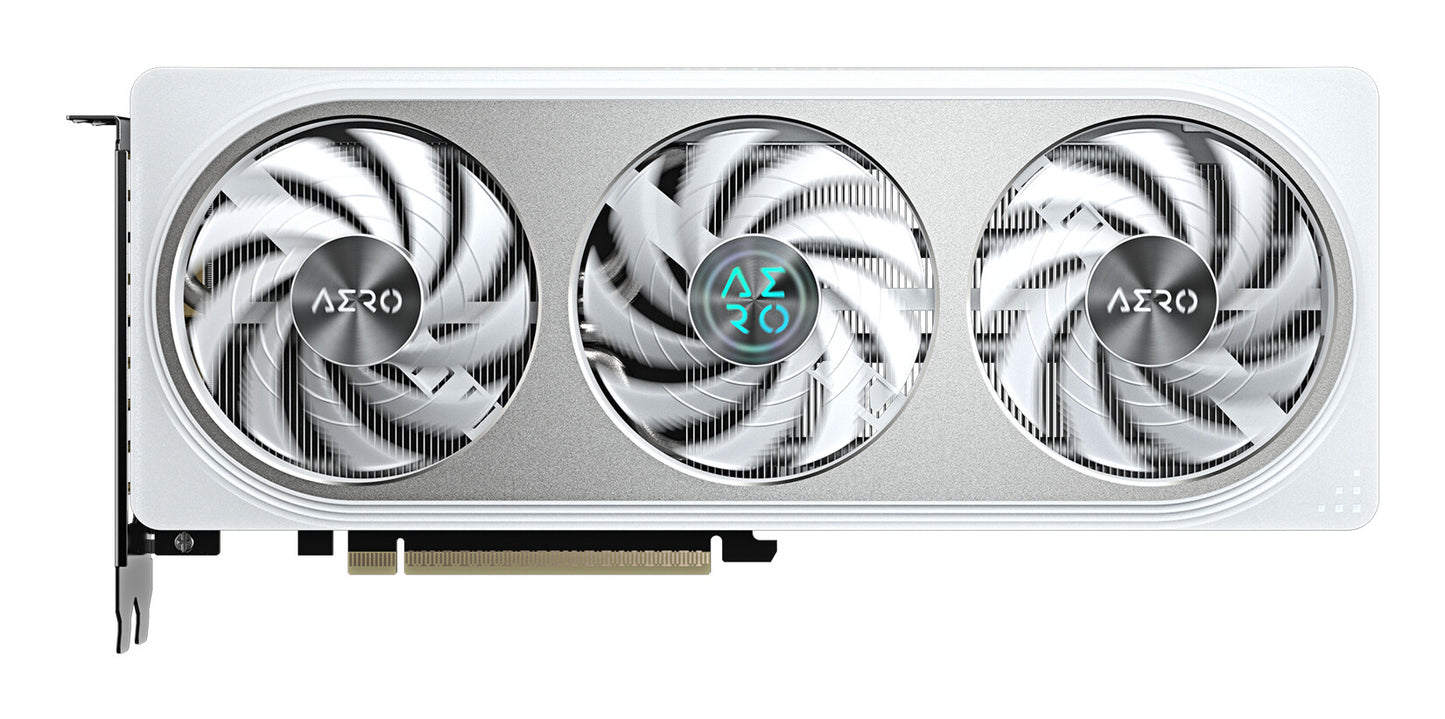 GIGABYTE GeForce RTX 5060 AERO OC 8G Graphics Card - 8GB GDDR7, 128bit, PCI-E 5.0, 2595 MHz Core Clock, 3 x DisplayPort, 1 x HDMI, GV-N5060AERO OC-8GD
