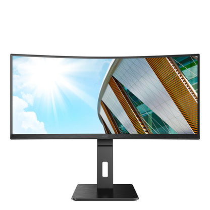 AOC P2 CU34P2A computer monitor 86.4 cm (34") 3440 x 1440 pixels Quad HD LED Black
