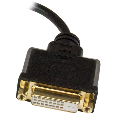 StarTech.com Micro HDMI to DVI Adapter - Micro HDMI to DVI Converter - Micro HDMI Type-D Device to DVI-D Single Link Monitor/Display/Projector - Durable - Male/Female - 8in (20cm) Cable