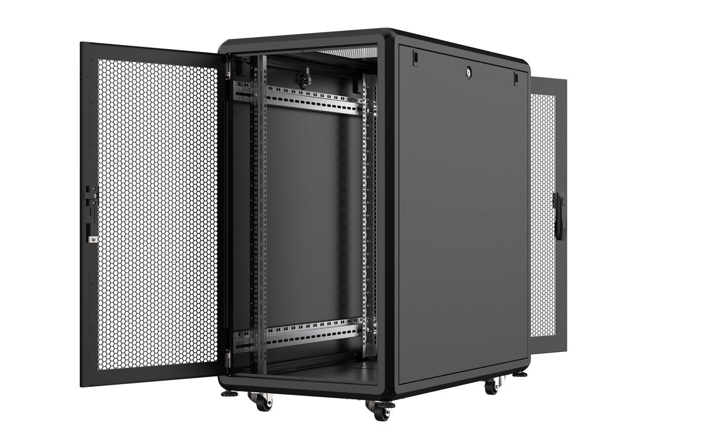 Lanview RSL20U61BL rack cabinet 20U Freestanding rack Black