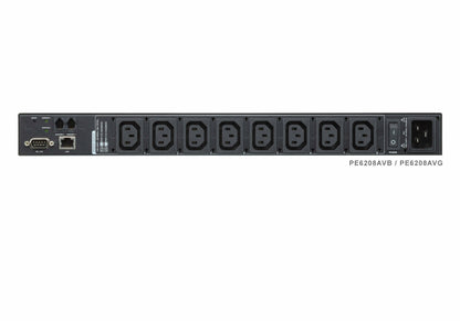 ATEN 1U AV 16A 8 Outlet Switched Bank Metered PDU + Free Eco PDU Manager Software