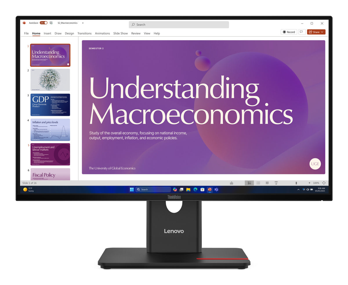 Lenovo ThinkVision T24D-40 business monitor