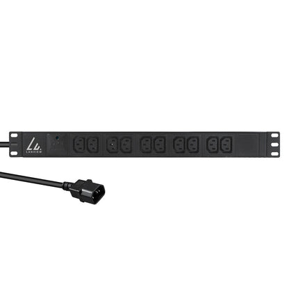 Lanview LVR-2MC14-SPD-C13X10 power distribution unit (PDU) 8 AC outlet(s) 1U Black