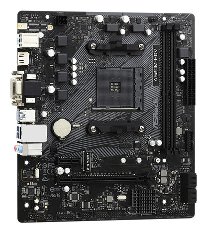 Asrock A520M-HDV AMD A520 Socket AM4 micro ATX