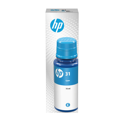 HP 31 70-ml Cyan Original Ink Bottle