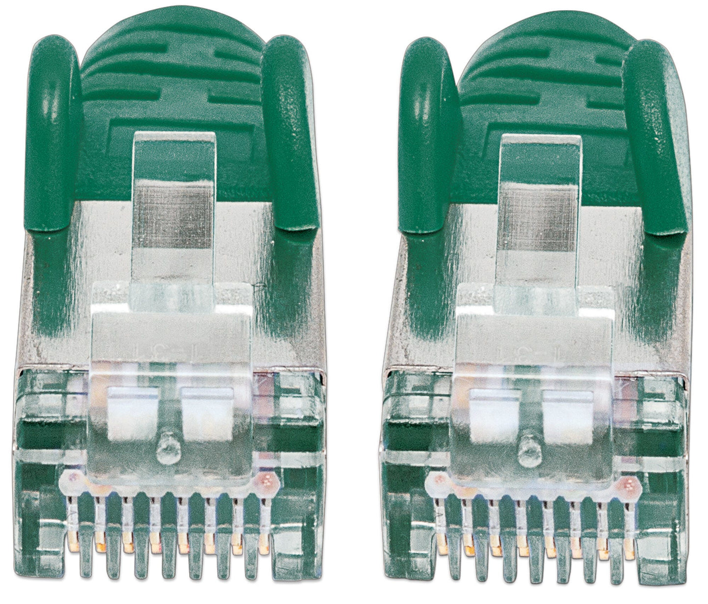 Intellinet Network Patch Cable, Cat5e, 3m, Green, CCA, SF/UTP, PVC, RJ45, Gold Plated Contacts, Snagless, Booted, Lifetime Warranty, Polybag