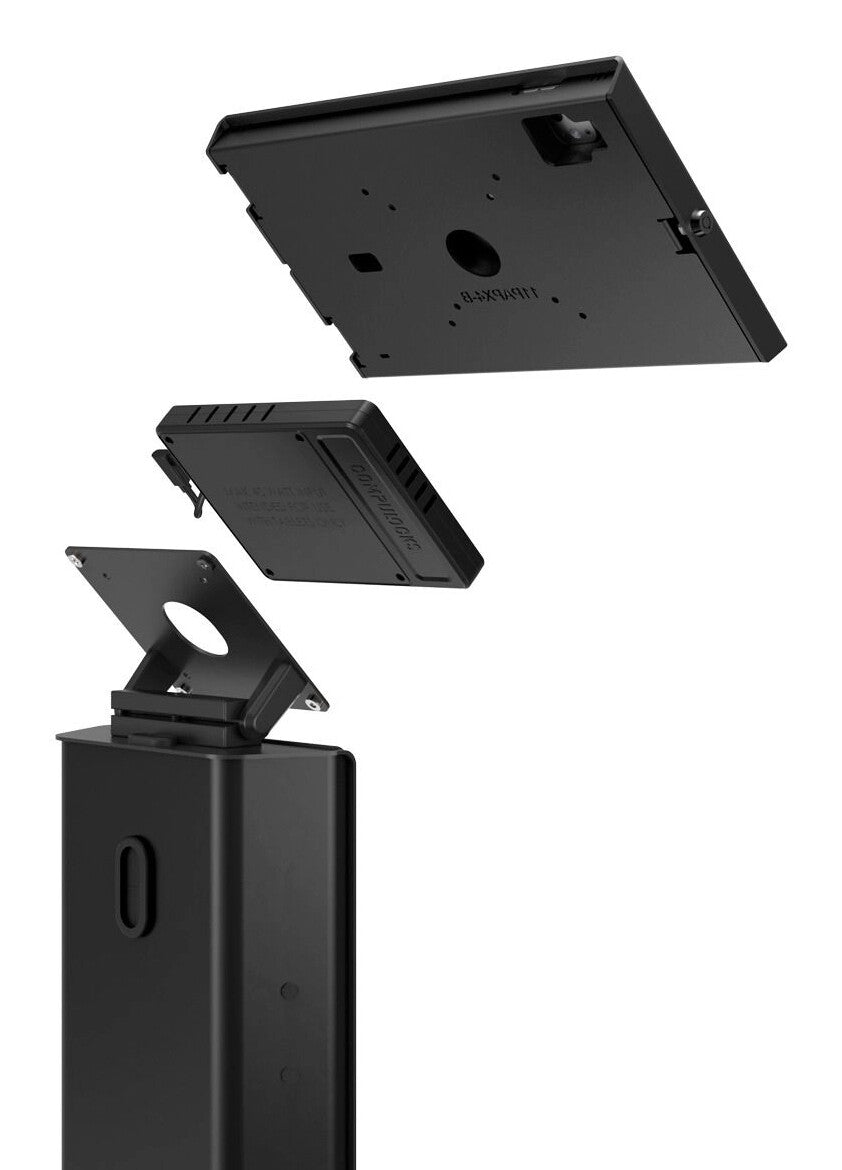 Compulocks iPad 10.9" 10th Gen Space Enclosure Brandable Floor Stand Plus Hub Black