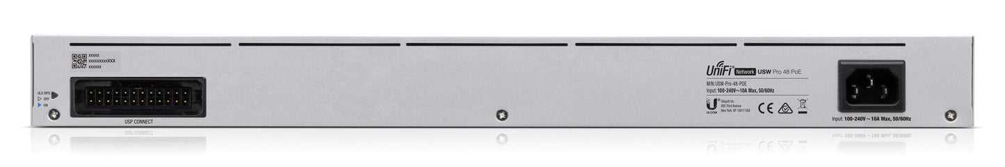 Ubiquiti UniFi Pro 48-Port PoE Managed L2/L3 Gigabit Ethernet (10/100/1000) Power over Ethernet (PoE) 1U Silver