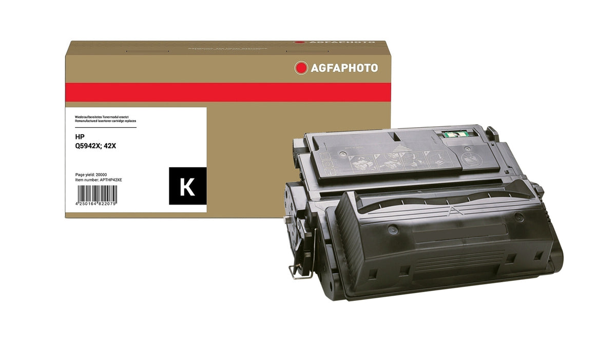 AgfaPhoto Compatible Toner Cartridge, Black, Replacement for HP Q5942X, 42X, 20000 Pages