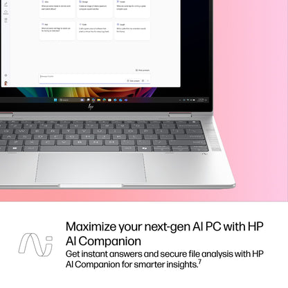 HP EliteBook X Flip G1i Next Gen AI PC Wolf Pro Security Edition Copilot+ PC Intel Core Ultra 7 258V Hybrid (2-in-1) 35.6 cm (14") Touchscreen WUXGA 32 GB LPDDR5x-SDRAM 512 GB SSD Wi-Fi 7 (802.11be) Windows 11 Pro Silver