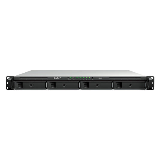 Synology RackStation RS826+ NAS/storage server Rack (1U) AMD Ryzen V1500B 4 GB DDR4 0 TB DiskStation Manager Black, Grey