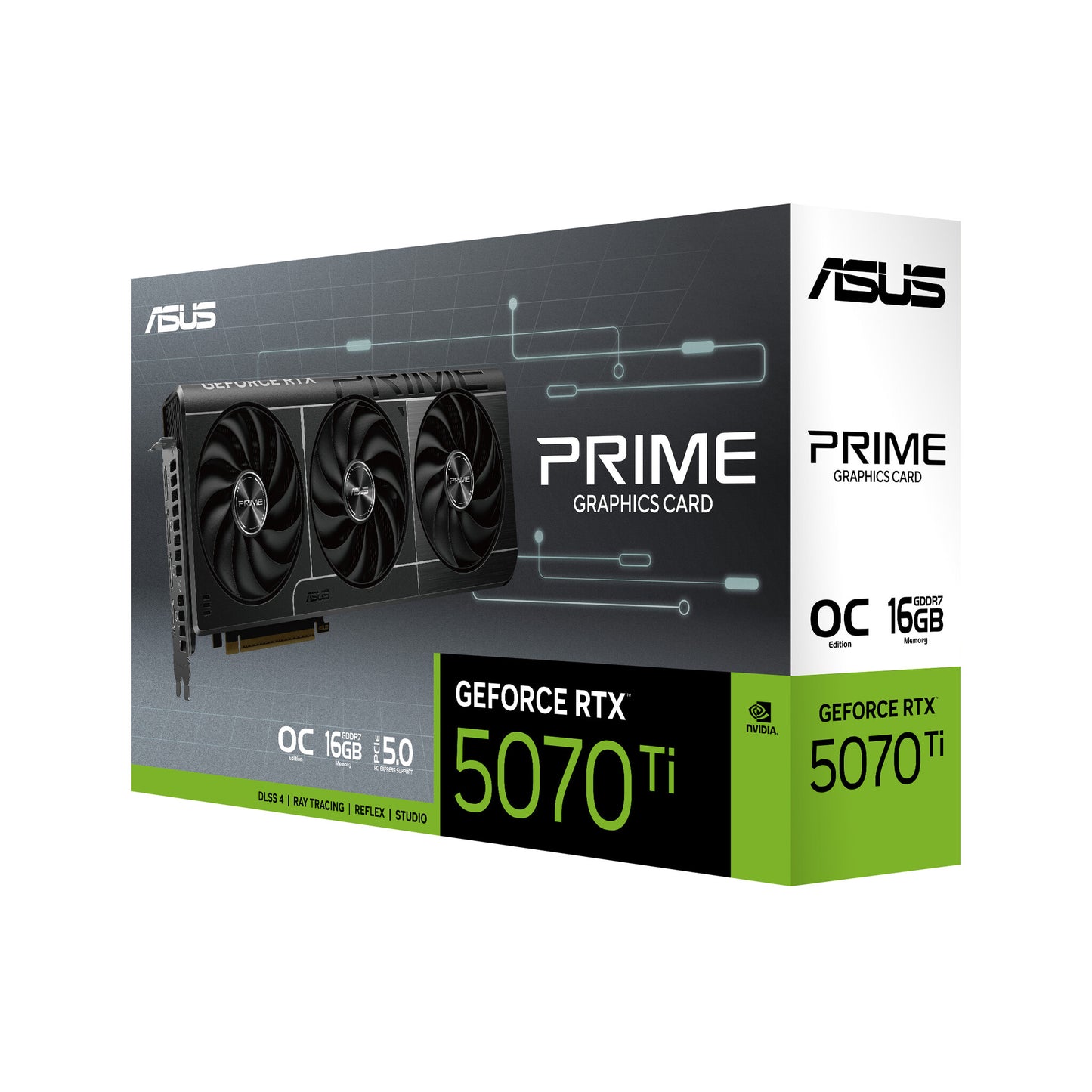 ASUS Prime -RTX5070TI-O16G NVIDIA GeForce RTX 5070 Ti 16 GB GDDR7