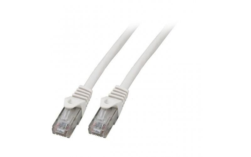Mercodan Patchkabel KAT6 UTP, Hvid, 2,0m, Halogenfri, 2x4xAWG24 LSZH, Polybag, CCA networking cable White 2 m Cat6 U/UTP (UTP) Round