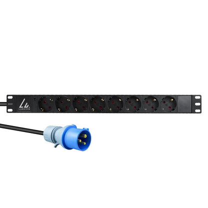 Lanview LVR-3MIEC-LIC-SCH8 power distribution unit (PDU) 8 AC outlet(s) 1U Black