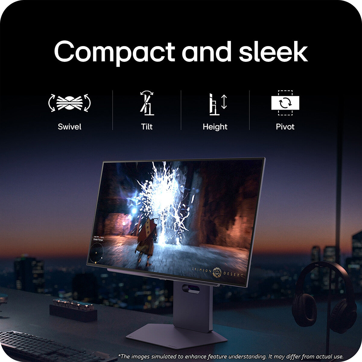 LG 27" UltraGear™ OLED 480Hz QHD Gaming Monitor