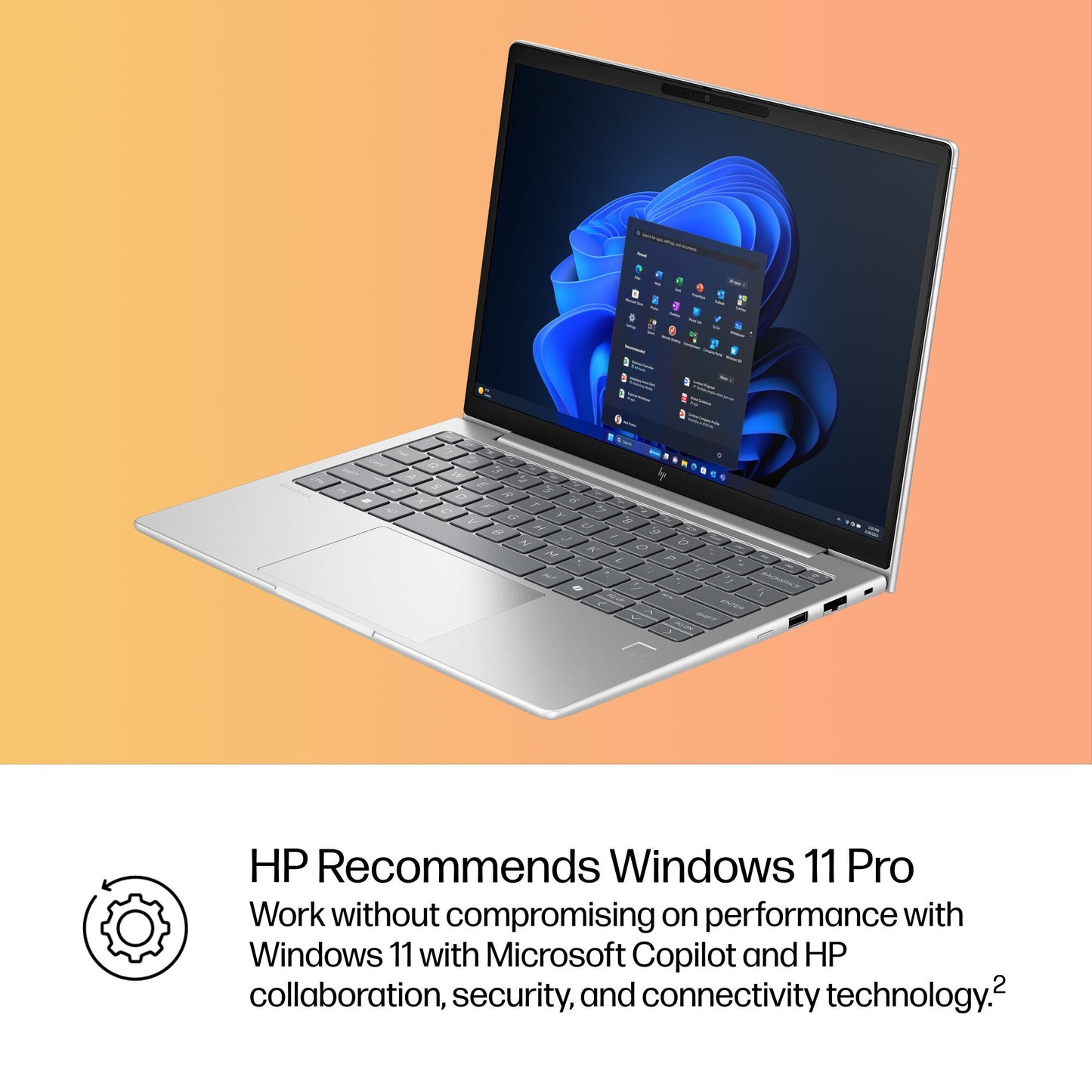 HP EliteBook 6 G1i AI PC Intel Core Ultra 5 225U Laptop 33.8 cm (13.3") WUXGA 16 GB DDR5-SDRAM 512 GB SSD Wi-Fi 6E (802.11ax) Windows 11 Pro Silver